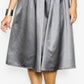 Pink Martini Women's Ballroom Blitz Skirt Silver Size 54