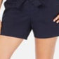 Style & Co Women's Comfort Shorts Mid Rise Bow Front Blue Size 16