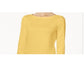 Charter Club Women's Pima Cotton Boat-Neck Button-Shoulder Top  Yellow Size XL