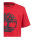 Timberland Boys' Tree Logo Tee  Red Size 8