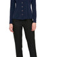 Tommy Hilfiger Women's  Cuffed Collared Button up Top  Blue Size XS