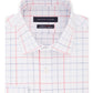Tommy Hilfiger Men's Fitted Flex Stretch Moisture Wicking Check Dress Shirt Red Size L