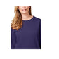 Karen Scott Women's Petite Crewneck Fleece Sweatsh Bright Amethyst Size PXL
