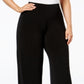 Alfani Women's Plus Knit Wide Leg Pants Black Size 1X