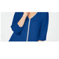 JM Collection Women's Jeweled Tiered-Hem Blouse, Cre Jmc Blue Steel Size M