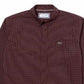 Lacoste Men's Regular Fit Gingham Check Poplin Shirt Red Size 38/S
