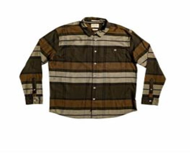 Quiksilver Men's Unfiltered Stoke Flannel Unfiltered Stroke Shirt Green Size Large