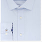 Tommy Hilfiger Men's Button Down Cotton Blend Slim Fit Shirt Blue Size 34-35
