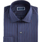 Club Room Men's Dress Shirt Performance Pinstripe Button Down Blue Size 36/37