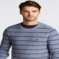 Nautica Men's Navtech Striped Crewneck Sweater Blue Size XXX-Large
