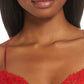 Free People Women's Ilektra Bralette Cotton Red Size Medium
