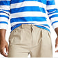 Polo Ralph Lauren Men's Stripe Embroidered Patch Rugby Shirt White Size Small