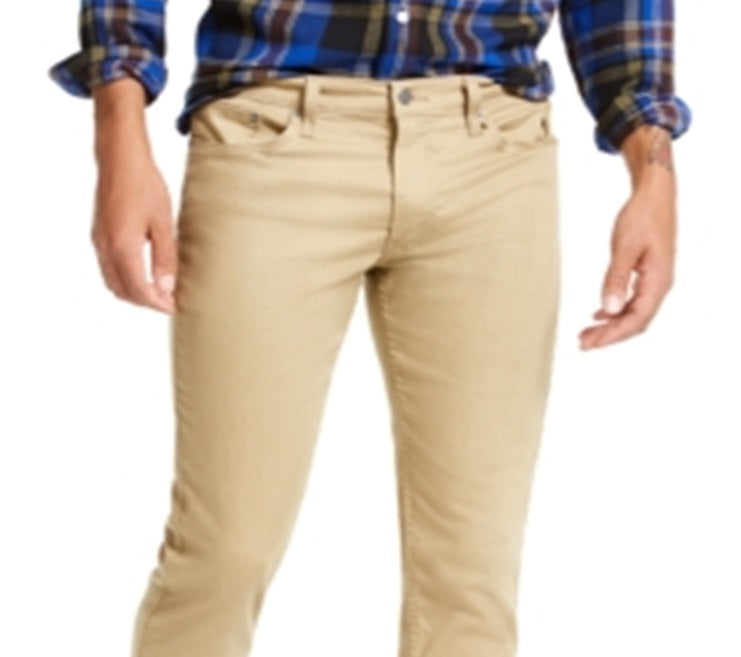 Levi's Men's 511 Slim Fit Flannel Pants Brown Size 36X34