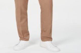 Alfani Men's Water-Repellant Stretch Pants Brown Size 32X32