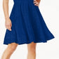 Charter Club Women's Lace Fit & Flare Dress Blue Size Small
