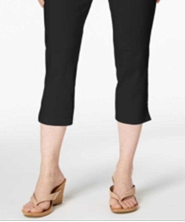 Style & Co Women's Pull on Capri Pants Black Size Petite S