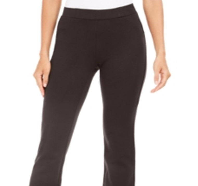 Style & Co Women's Comfort Waist Bootcut Pants Brown Size Petite S