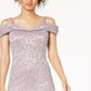 R & M Richards Women's Lace Sweetheart Neck Dress Pink Size 8