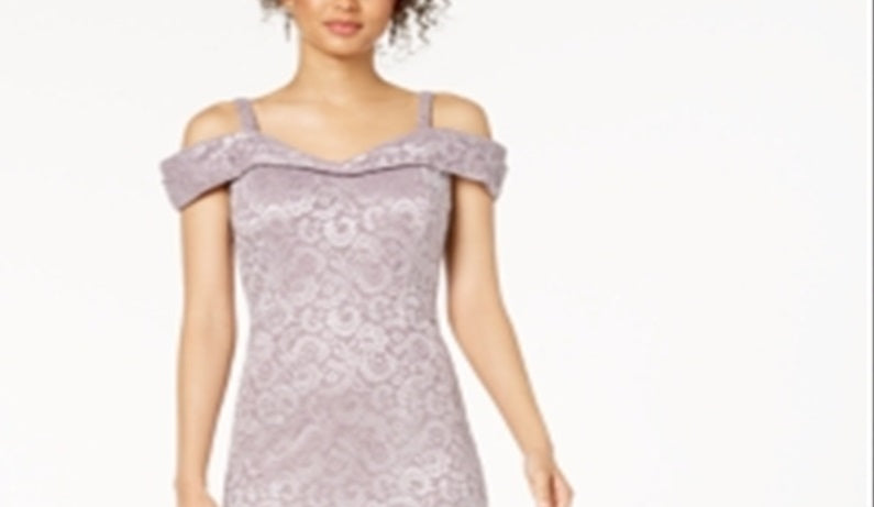 R & M Richards Women's Lace Sweetheart Neck Dress Pink Size 8