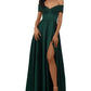 XSCAPE Women's Off the Shoulder Evening Dress Green Size 4