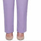 Alfred Dunner Women's Loire Valley Proportioned Pants Cotton Purple Size 10 Petite