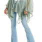 INC International Concepts Women's Knit Ruana Green Size Regular