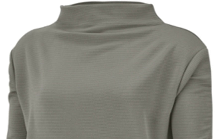 Nike Women's Get Fit Fleece Mock Neck Top Green Size Large