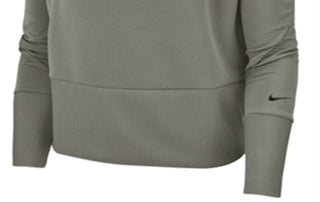 Nike Women's Get Fit Fleece Mock Neck Top Green Size Large