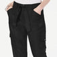 INC International Concepts Women's Belted Pocketed Cargo Pants Black Size 14