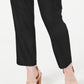 INC International Concepts Women's Belted Pocketed Cargo Pants Black Size 14