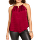 Thalia Sodi Women's Embellished Solid Halter Tank Top Red Size XX-Large
