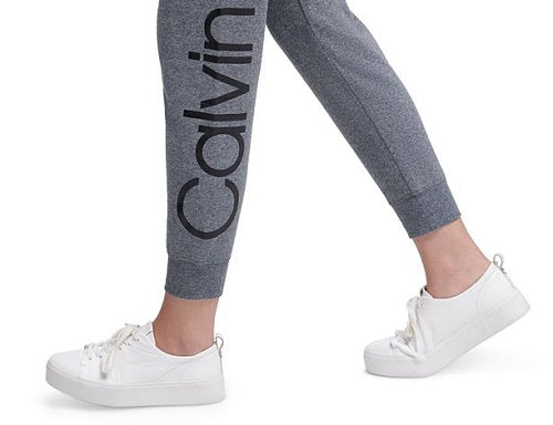 Calvin Klein Women's Performance Logo Joggers Blue Size L