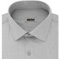 Kenneth Cole Men's Slim Fit Checks and Stripes Dress Shirt Gray Size L