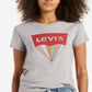 Levi's Women's Perfect Graphic Logo T-Shirt Gray Size X-Large