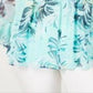 Charter Club Women's Plus Printed Tiered-Ruffle Top Blue Size 3X