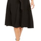 Calvin Klein Women's Belted V Neck Dress Black Size 2