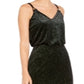 Calvin Klein Women's Sparkle Velvet Blouson Gown Black Size 16