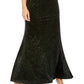 Calvin Klein Women's Sparkle Velvet Blouson Gown Black Size 16
