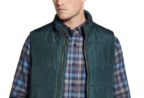 Weatherproof Vintage Men's Zip Front Vest Green Size Medium