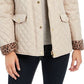 Charter Club Women's Quilted Hooded Jacket Beige Size Petite Small
