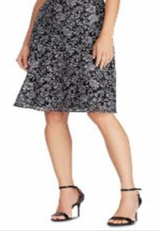Ralph Lauren Women's Floral Lace Dress Gray Size 0