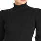 Ralph Lauren Women's Long Sleeve Cowl Neck Sweater Black Size Petite Small