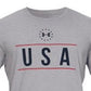 Under Armour Men's Freedom Logo Graphic T-Shirt Gray Size Medium