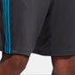 Adidas Men's D2M 3 Stripe Shorts Gray Size X-Large