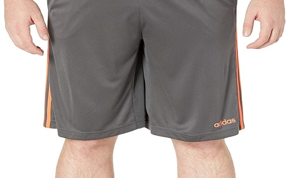 Adidas Men's Side Stripe ClimaCool Activewear Shorts Gray Size XX-Large