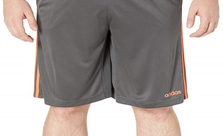 Adidas Men's Side Stripe ClimaCool Activewear Shorts Gray Size XX-Large