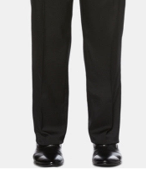 Perry Ellis Men's Portfolio Classic Fit Performance Stretch Crosshatch Dress Pants Gray Size 36 30