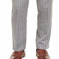 Ralph Lauren Men's Classic Fit UltraFlex Stretch Stripe Suit Separate Pants Grey Size 36X32
