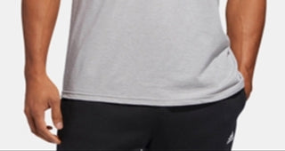 Adidas Men's ClimaLite Graphic T-Shirt Gray Size XX-Large