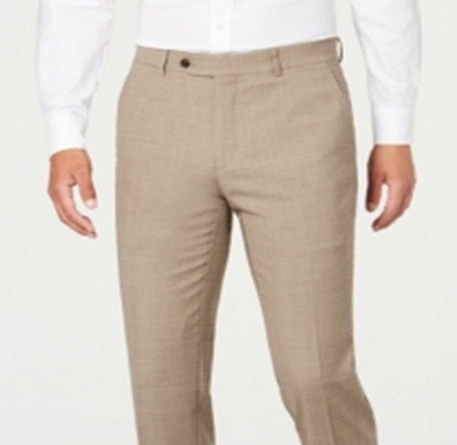 Tommy Hilfiger Men's Modern Fit THFlex Stretch Sharkskin Suit Separate Pants Brown Size 33X32